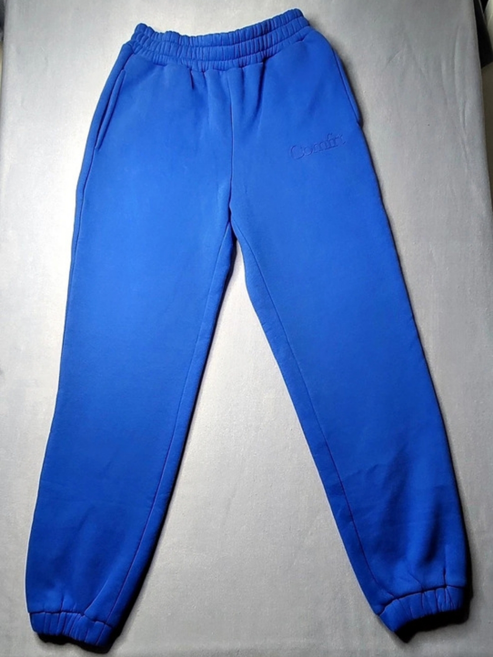 Comftr Women's Cotton Blend Joggers Sweatpants Color Royal Blue Size XS